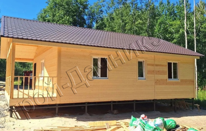 2 Каркасный дом Д-21, 10x6 м, 60 М², Ленинградская область, Приозерский район, посёлок Приладожское (14)